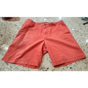 IZOD SALTWATER Men's Red Relaxed Classic 9.5 Inseam Shorts Sz 38 Spring Summer